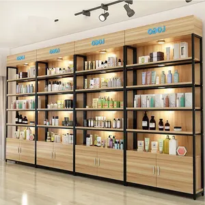 Hot Sale Adjustable Skincare Make Up Cosmetic Shop Retail Store Display Shelves