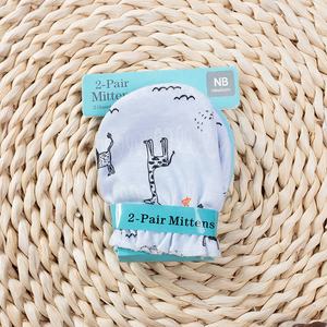 Gants <span class=keywords><strong>anti</strong></span>-rayures pour bébé, design mixte, en coton pour nouveau-né - Product Image 3