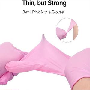 グリルグローブ使い捨て食品グレードGuantes De Nitrilo Rosaピンク - Product Image 2