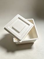 Boîte moulée en pâte à papier biodégradable et écologique de qualité supérieure avec logo personnalisé