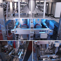Machine d'emballage automatique à grande vitesse pour sachets quadriplés en film vertical, formage, remplissage et scellage, pour poudre de cacao et de café, pour aliments de 1 kg à 2 kg