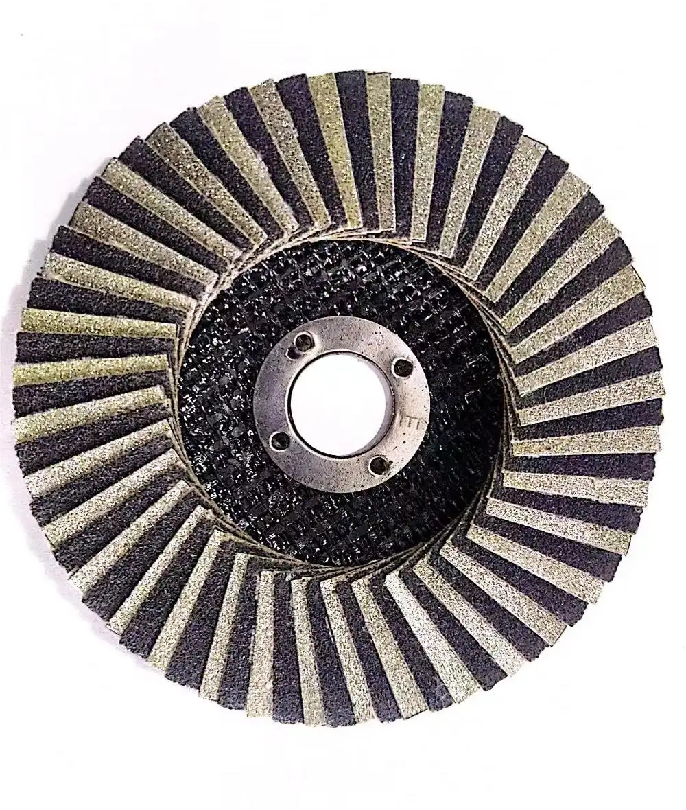 Flap Disc 115Mm Diamant Schuurschijf Plastic Backing T27 Flat Voor Steen Glas Keramiek 4 5 7 Inch