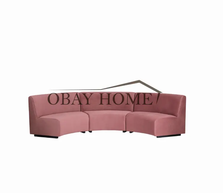 Großhandel benutzer definierte Qualität Möbel Sofa Set heißen Verkauf erröten rosa Samt Hochzeit Couch moderne kostenlose Kombination Schnitts ofa