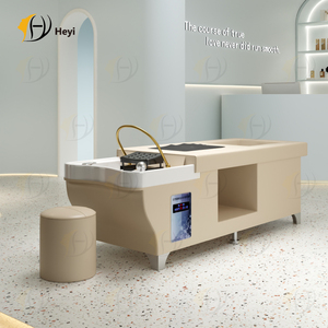 Precio al por mayor multifunción salón de lavado de pelo cama respaldo elevador eléctrico masaje tailandés champú cama y pedicura - Product Image 4