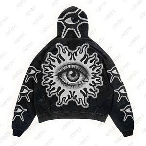 Ensemble de survêtement décontracté personnalisé respirant à fermeture éclair intégrale, imprimé, manches longues, vêtements de sport, activité de plein air, sweat-shirt robuste pour homme - Product Image 4