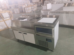 โต๊ะบาร์สแตนเลสพร้อมอ่างล้างมือสำหรับบาร์เทนเดอร์ ขายดี - Product Image 2