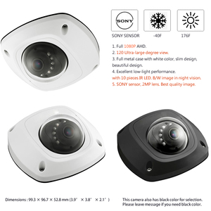 Caméra de camion/voiture Joinlgo OEM 1080P NTSC/PAL AHD, lumières IR SMD pour la vision nocturne. Boîtier entièrement métallique, non étanche, pour DVR mobile (intérieur) - Product Image 3