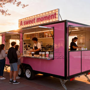 Remolque de Comida de Lujo Totalmente Equipado, Carrito de Té Boba, Smoothies, Postres, Panqueques, Helados, Camión de Comida en Venta, EE. UU., Alemania - Product Image 2