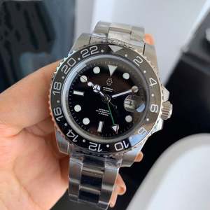 Nuevo Reloj de Pulsera de Doble Hora, 40MM, Bisel de Cerámica, Movimiento 3285, Reloj Mecánico Automático, Venta al Por Mayor - Product Image 3