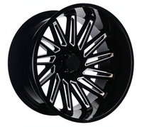 Jantes en alliage forgées sur mesure, face usinée noire, classiques à rayons multiples, 20, 22, 24 pouces, 6x139.7, 8x170 pour Ford, GMC, Chevy, Toyota