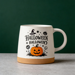 Juego de Tazas de Cerámica de Halloween Witchy Mama - 2 Tazas de Café de 14 oz con Diseño de Calabaza y Gato, Recuerdos para Fiestas Espeluznantes - Product Image 3