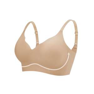 Soutien doux pour femmes sous-vêtements de levage sans couture pour printemps été petit <span class=keywords><strong>sein</strong></span> sans anneau en acier <span class=keywords><strong>nu</strong></span> peau Invisible soutien-gorge Logo tasse - Product Image 1