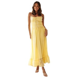 Abito da sera Vintage con fionda lungo Patchwork vestito da festa da donna abiti da donna con fiocchi - Product Image 5