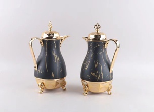 Thermos di Lusso Stile Arabo 1000ML+700ML, Utensile Domestico Reale, Dallah per Caffè Arabo e Thermos per Tè in Pelle - Product Image 3