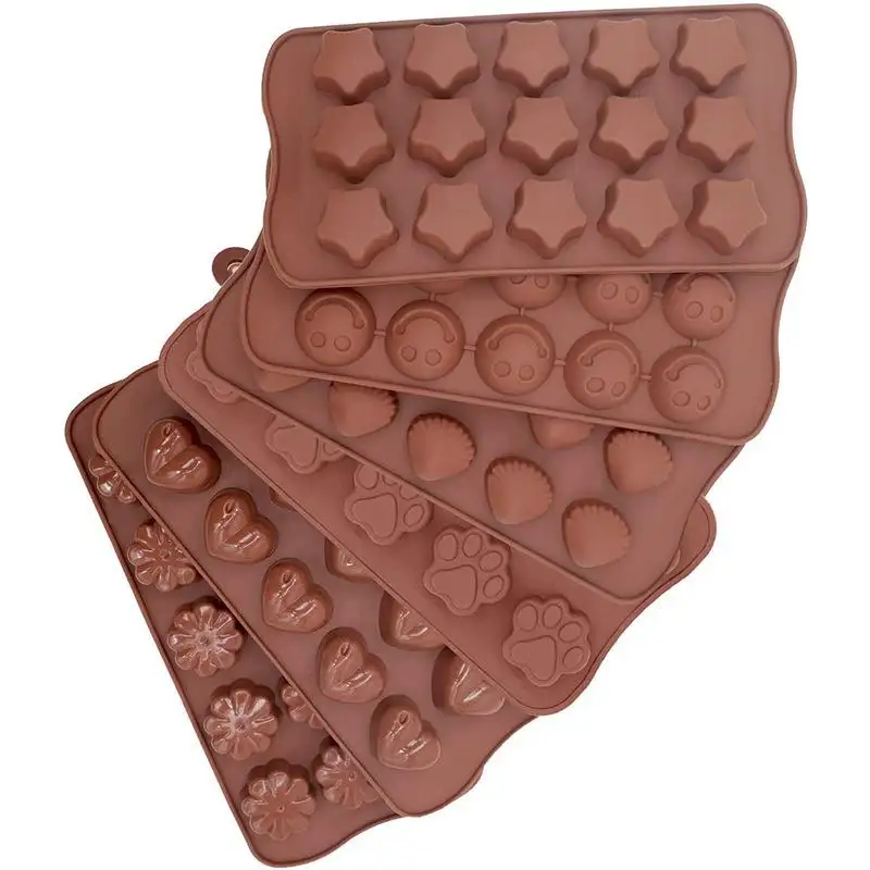 Chinese Supplier High Quality, Multi Flowers Design 3d Chocolate Mold Silicone/