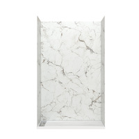 Panel Dinding Kamar Mandi Batu Buatan Bermotif Gaya Amerika Modern, Tahan Air, Wainscoting, Resin Akrilik, Garansi 5 Tahun