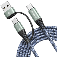 Lisen haute qualité meilleur vendeur 2023 câble de données de téléphone portable A/C à C USB 3.0 2M câble de données de charge pour téléphone