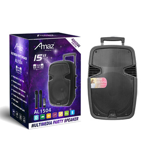 Altavoces <span class=keywords><strong>Bluetooth</strong></span> de 8 Pulgadas en Existencia, Altavoces Portátiles Inalámbricos <span class=keywords><strong>con</strong></span> Ruedas para Iglesia - Product Image 5
