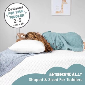 Oreiller pour <span class=keywords><strong>bébé</strong></span> en mousse à mémoire <span class=keywords><strong>de</strong></span> forme douce en bambou, mini oreiller pour la sieste des petits garçons et petites filles - Product Image 5