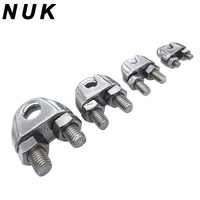 Pince à pince pour câble métallique en acier inoxydable 316 DIN741 pour corde de gréement