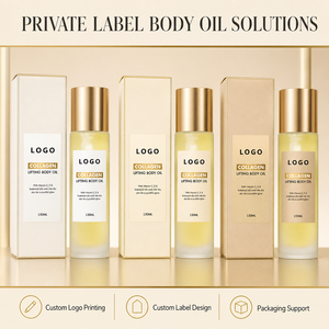 Huile corporelle raffermissante au collagène, vitamines C et E, huiles végétales, nourrissante en profondeur pour peaux sèches, éclat radieux, soin corporel quotidien, marque privée OEM ODM - Product Image 3