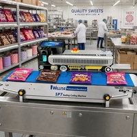 Máquina Selladora de Empaques Willita con Codificador de Inyección de Tinta para Impresión de Fecha y Número de Lote en Bolsas de Plástico