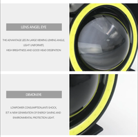 125W U7 phare de moto ange oeil diable 12V 3000LM projecteur de moto LED conduite brouillard Spot lampe décorative accessoires 24V