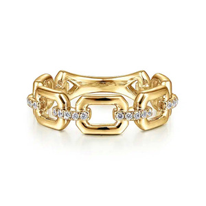 Anello con Fibbia Dorata e Accenti in Cristallo per Donne, Stile Ufficio Francese, Accessorio Minimalista per Uso Quotidiano - Product Image 3