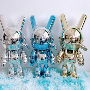 Escultura de Conejo de Arte Pop para Exteriores, Estatua de Conejo de Fibra de Vidrio con Luz de Luna - Product Image 3