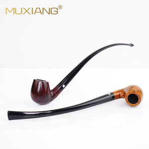 Muxiang Briar Wood Smoking Pipe Bent Type Handmade Tobacco Pipe Men's Accessory - Product Image 3