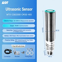 Capteur de Proximité à Ultrasons IP67 Sortie NPN Portée 120-2000mm Connecteur M12 pour la Détection de Petits Objets sur les Lignes d'Emballage
