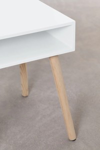 Korean <strong>Yellow</strong> Leg Chest of Drawers Shelf Nightstand Night Stand Storage Organizer Light Wooden <strong>Bedside</strong> <strong>Table</strong> With Certificate - Product Image 3