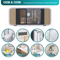 Casa Prefabricada Expandible de 20 pies/40 pies, Contenedor Móvil con Baño y Cocina, en Venta, de Lujo, Impermeable, Ecológica y con Energía Solar