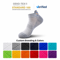 Chaussettes de sport athlétiques personnalisées avec logo, respirantes en maille et absorbantes en tissu éponge, pour hommes et femmes