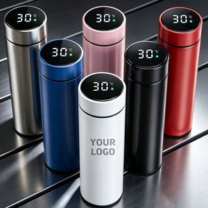 Promotional Gift Business Logo Printed Digital 500Ml Stainless Steel Smart <b>Bottles</b> Temperature <b>Water</b> <b>Bottle</b> Custom - Product Image 1
