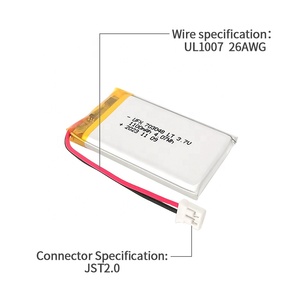 Nhà Máy Bán buôn nhiệt độ thấp ufx <span class=keywords><strong>703048</strong></span> 3.7V 1100mAh Lithium Ion Pouch Pin cho di động người chơi & wearables - Product Image 6