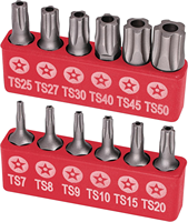 Jeu de 9 embouts Torx Plus de sécurité à 5 lobes TS10-TS50 en acier S2 magnétique, tige hexagonale 1/4, embouts étoile à 5 points pour réparation automobile