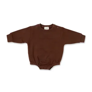 Petelulu ชุดวอร์มสำหรับเด็กทารกแบบสั่งทำชุดเสื้อผ้าเด็กทารกชุดรอมเปอร์ฟองผ้าเฟรนช์เทอร์รี่