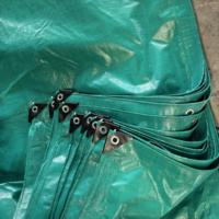 Bâche robuste épaisse et grande de couleur vert olive, couverture imperméable extra résistante, bâche verte