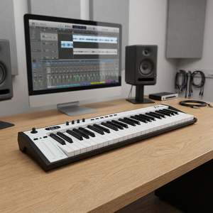 Midiplus X4 III Tastiera MIDI a <span class=keywords><strong>49</strong></span> Tasti Sensibile alla Velocità, Controller MIDI USB con Scala Intelligente e Scocca in Metallo per Home Studio - Product Image 1