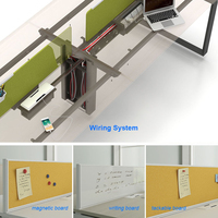 Nouvelle arrivée - Bureau modulaire pour 3 personnes - Table de bureau de taille standard - Poste de travail de bureau