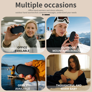 Hot Phong Cách Có Thể Sạc Lại Xách Tay Tay Ấm Hơn Ba Có Thể Điều Chỉnh Nhiệt Độ Mức Độ 2200MAh Pin Từ Tay Chân Ấm - Product Image 3