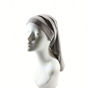 Promotion : Bonnets de nuit élastiques à double tête, tube long tressé, pour le soin des cheveux, usage quotidien et décontracté - Product Image 3
