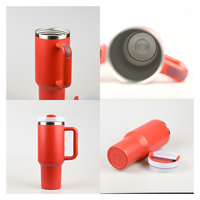 Tasse à café de voyage personnalisée H2.0 Adventure thermique sous vide à double paroi 30oz 40 oz en acier inoxydable 40 oz gobelet avec poignée