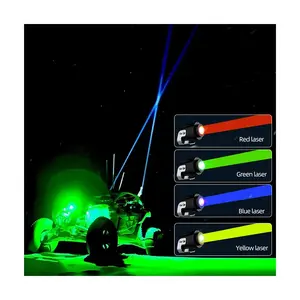 Spot Motorfiets 3 Inch Mini Buggy Zweep Vlag Licht La Ser Led Staart Achter Weg Licht