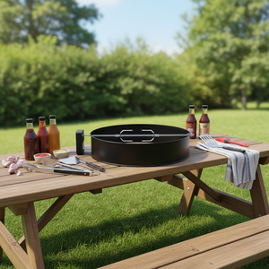 Kit de rôtissoire en acier chromé à piles pour barbecues au charbon et grills à boule – Résistant à la chaleur, facile à nettoyer - Product Image 4