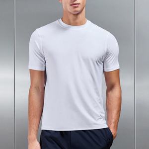T-shirt pour homme, entraînement, sport de plein air, surdimensionné, doux, salle de sport, logo et tissu personnalisés, évacuation de l'humidité - Product Image 4