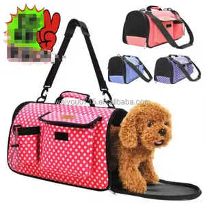 15 Years Factory soft pet carrier/Pet Dog Cat Carrier Soft Travel Tote Airline Approved/ foldable and soft pet carrier crate