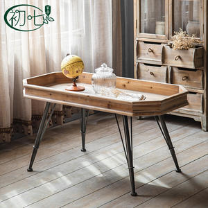 Retro Solid Wood Cabinet With Glass Doors And <b>Drawers</b> For Living Room Storage - Product Image 4