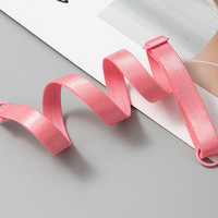 Vente en gros de bande élastique en nylon imprimée personnalisée sangle de soutien-gorge réglable antidérapant